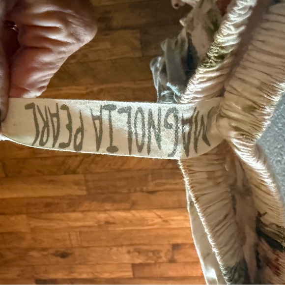 Magnolia Pearl Cotton Twill Joni Trouser Button Waist Cinch Back OS NWT - Picture 10 of 10